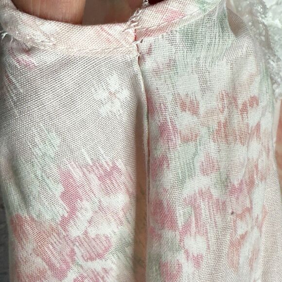 Vintage Hugs and Kisses Baby Girl Pink Dress Size 24 Months White Bib Collar - Picture 10 of 14